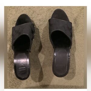 COACH Wooden Clogs -Made in Italy!